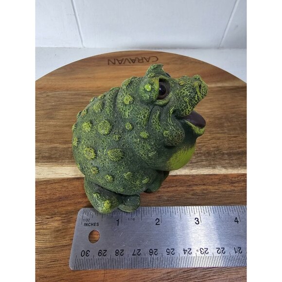 Vintage 90s Pete Apsit Frog Toad Figurine Large Eyes See Pics - Picture 8 of 9